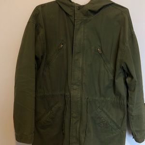 American Eagle Olive Green Coat SZ Large